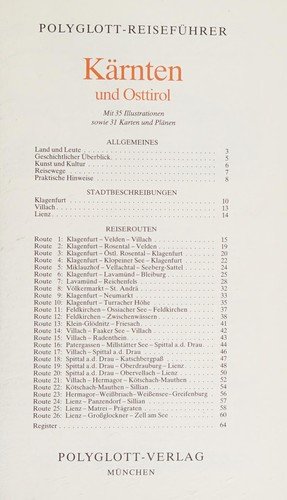 Kärnten und Osttirol Polyglott-Verl.