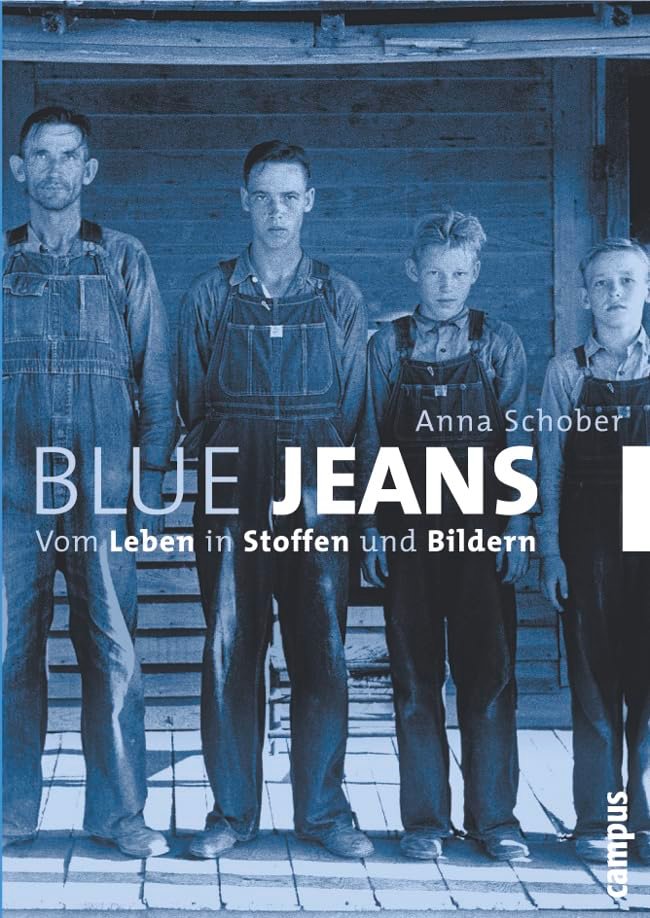 Blue Jeans vom Leben in Stoffen und Bildern