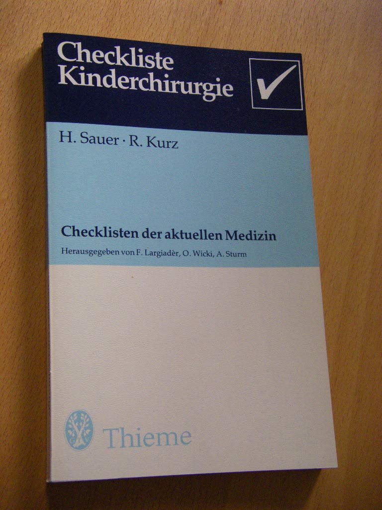 Checkliste Kinderchirurgie Thieme