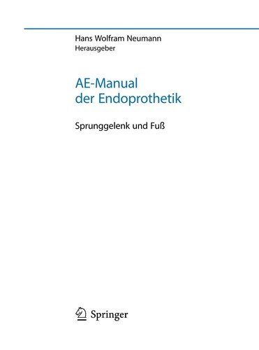 AE-Manual der Endoprothetik Sprunggelenk und Fuß