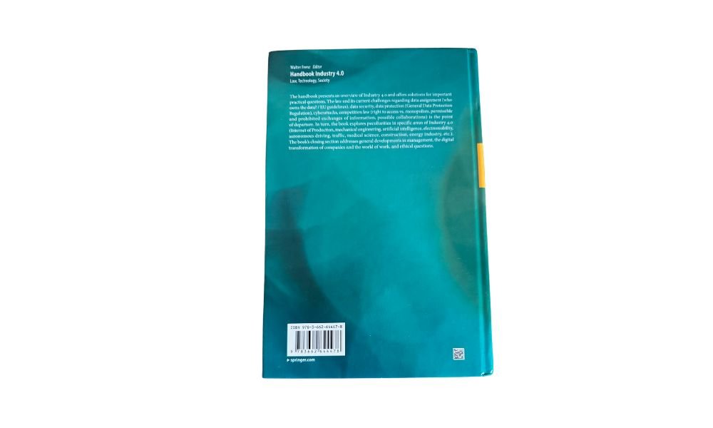 Handbook Industry 4. 0 Law, Technology, Society