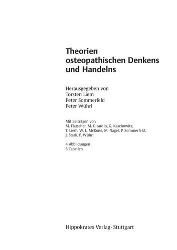 Theorien osteopathischen Denkens und Handelns